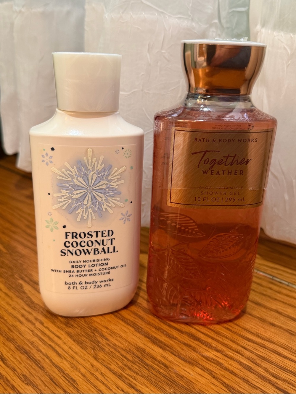 New Bath & Body Works shower gel Together Weather lotion Frosted Coconut Snowbal